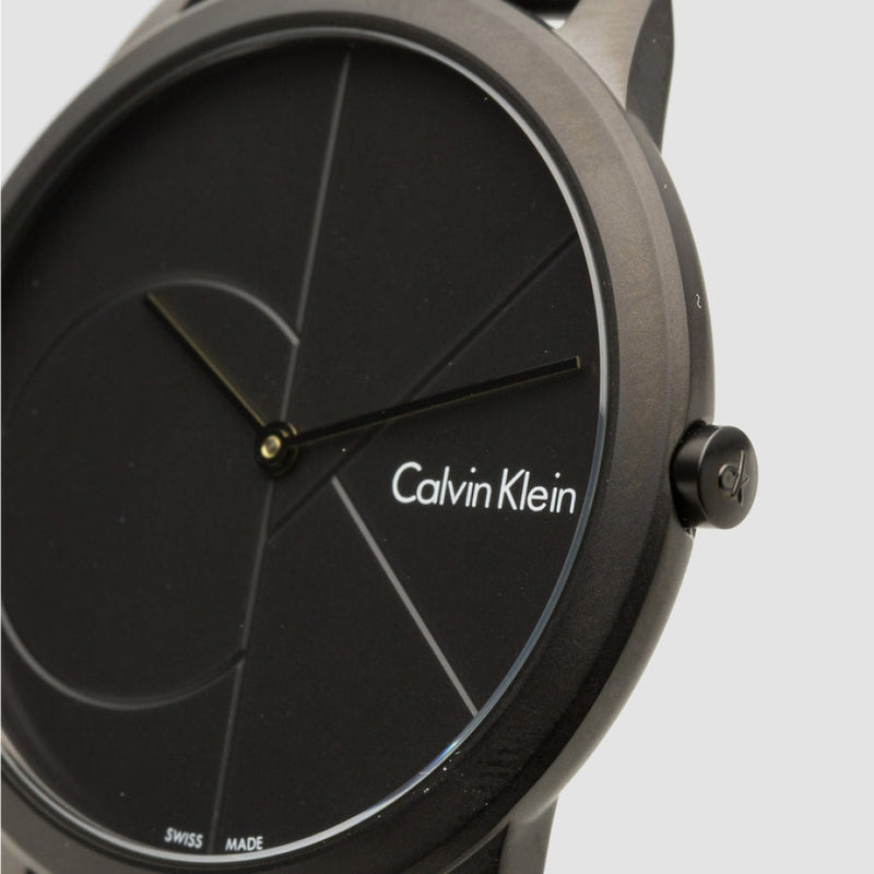Ck Calvin Klein Mens K3M514B1 Minimal Black Mesh Watch Watch