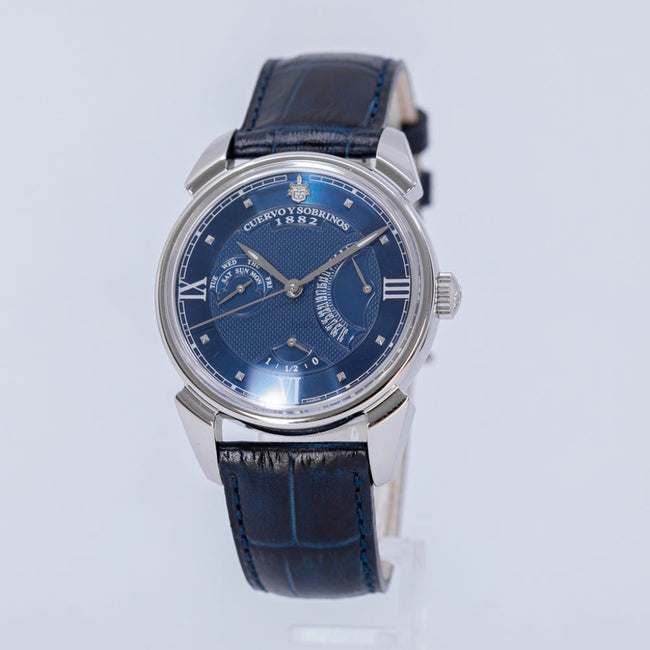 3194.1B-CuervoySobrinos 3194.1B Historiador Retrogardo Blue Watch