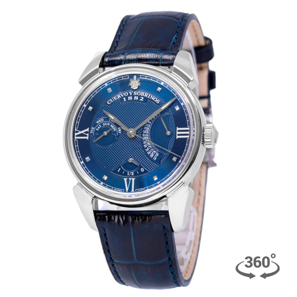 3194.1B-CuervoySobrinos 3194.1B Historiador Retrogardo Blue Watch