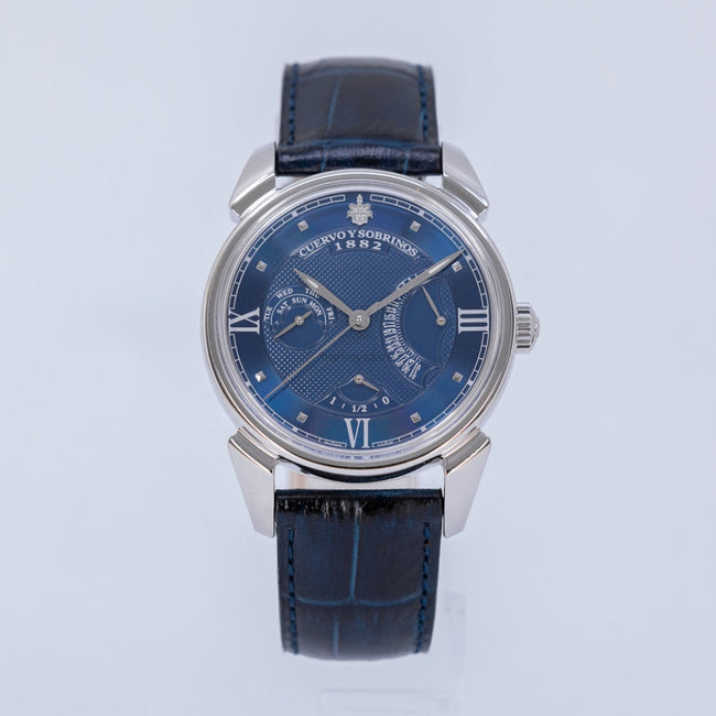 3194.1B-CuervoySobrinos 3194.1B Historiador Retrogardo Blue Watch