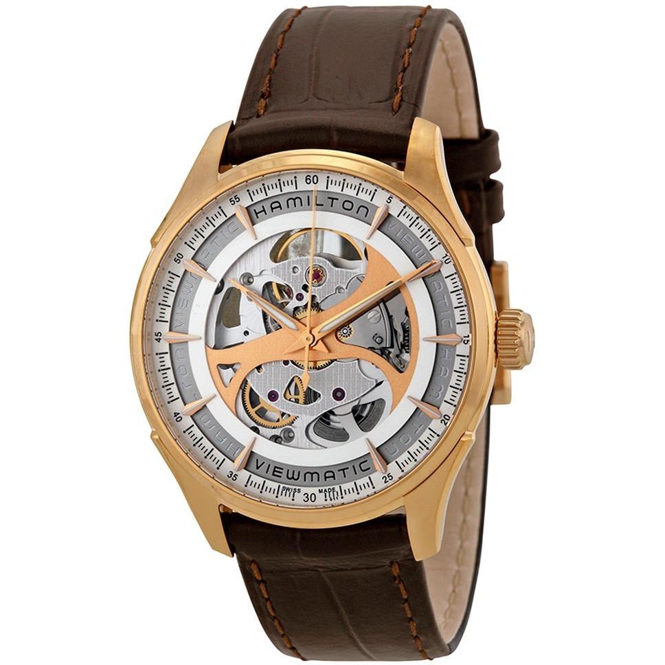 H42545551-Hamilton Men's H42545551 Jazzmaster Viewmatic Skeleton Auto