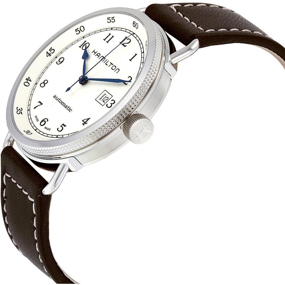 H77715553-Hamilton Men's H77715553 Khaki Navy Pioneer Watch