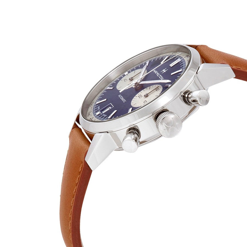 H38416541 -Hamilton Men's H38416541 Intra-Matic Blue Dial Watch