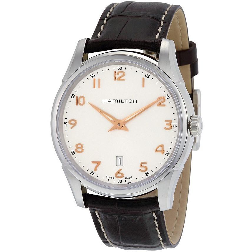 H38511513-Hamilton Men's H38511513 Jazzmaster Thinline Date Watch