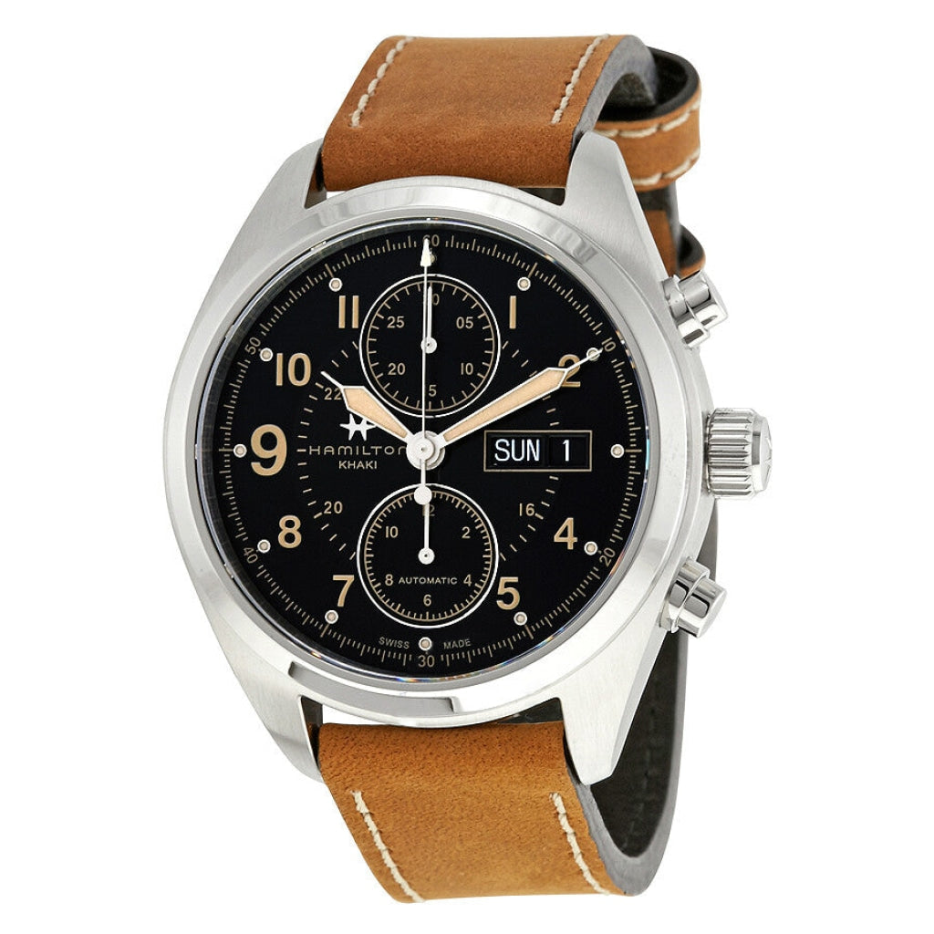 H71616535-Hamilton Men's H71616535 Khaki Field Auto Chrono Watch