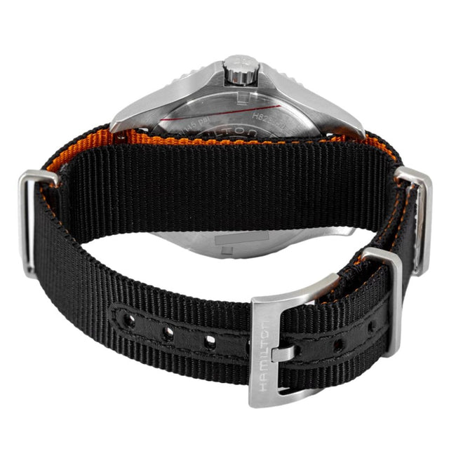 H82305931-Hamilton Men's H82305931 Khaki Navy Scuba Black Dial Watch