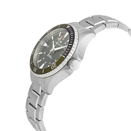 H82375161-Hamilton H82375161 Khaki Navy Scuba Green Dial Watch
