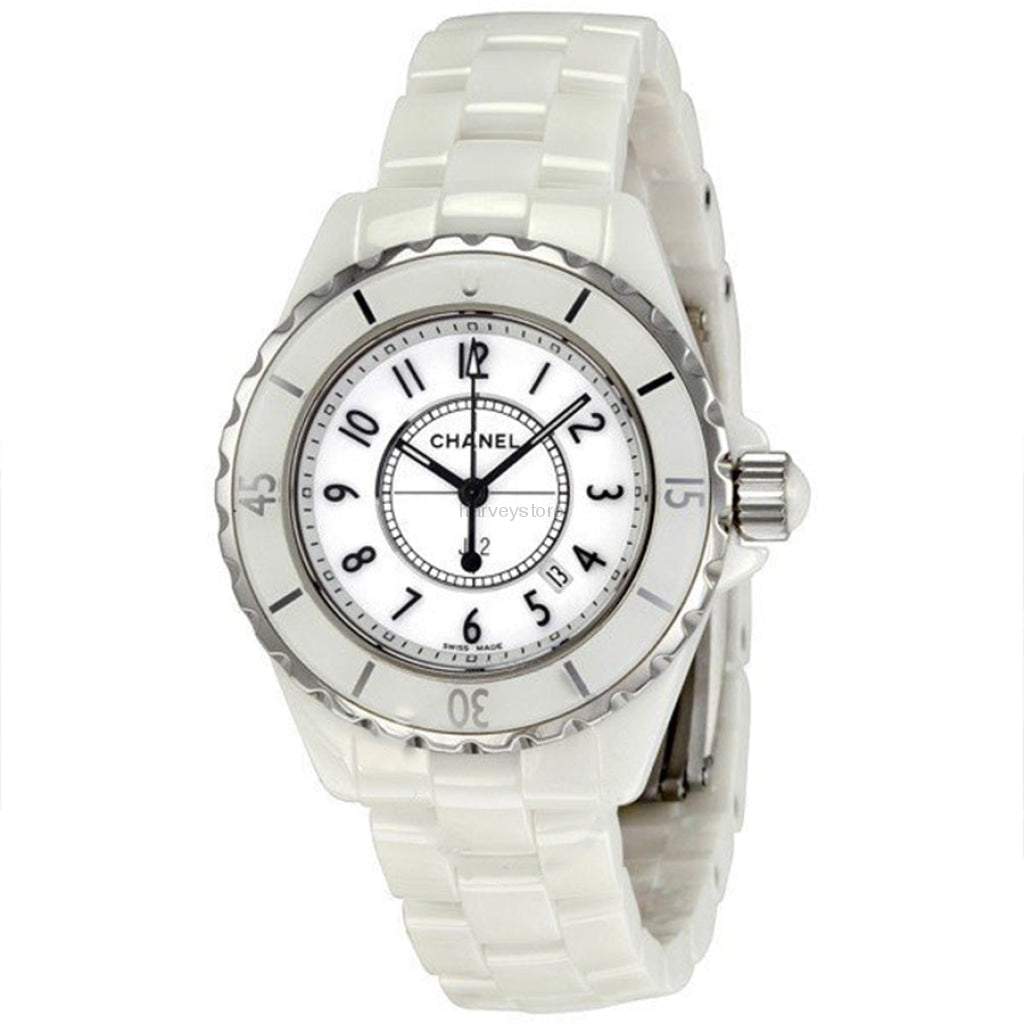 Ladies H0968 J12 Quartz White Ceramic Watch