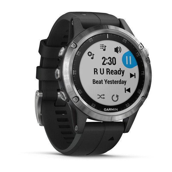 010-01988-11-Garmin Unisex  010-01988-11 Fenix 5s Plus Silver Watch