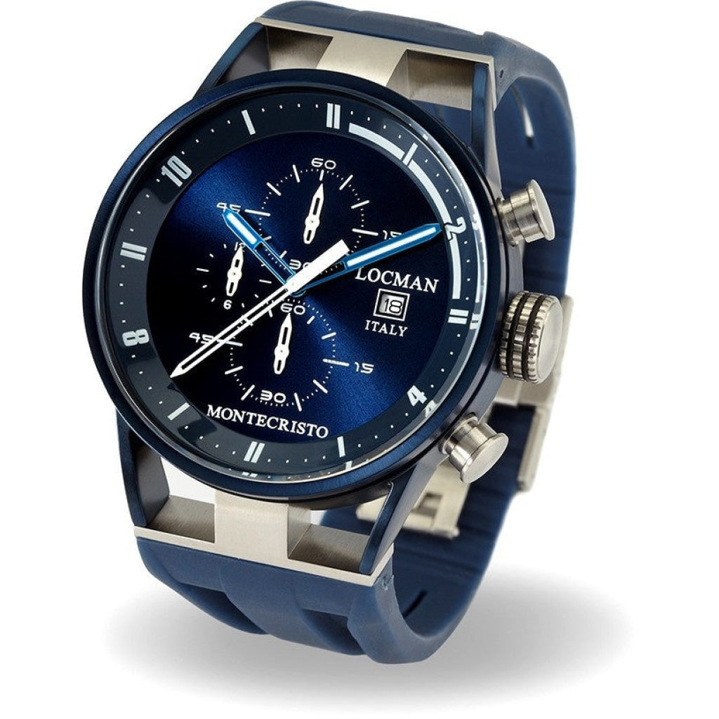 Locman Montecristo Mens 0510BLBLFWH0SIB  Stainless Steel. Titan Automatico Watch