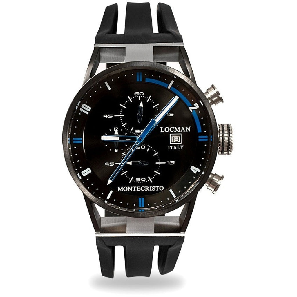 Locman Montecristo Mens 0510Knbkfbl0Gok Stainless Steel. Titan Automatico Watch Watch