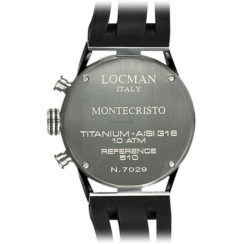 Locman Montecristo Mens 0510Knbkfbl0Gok Stainless Steel. Titan Automatico Watch Watch