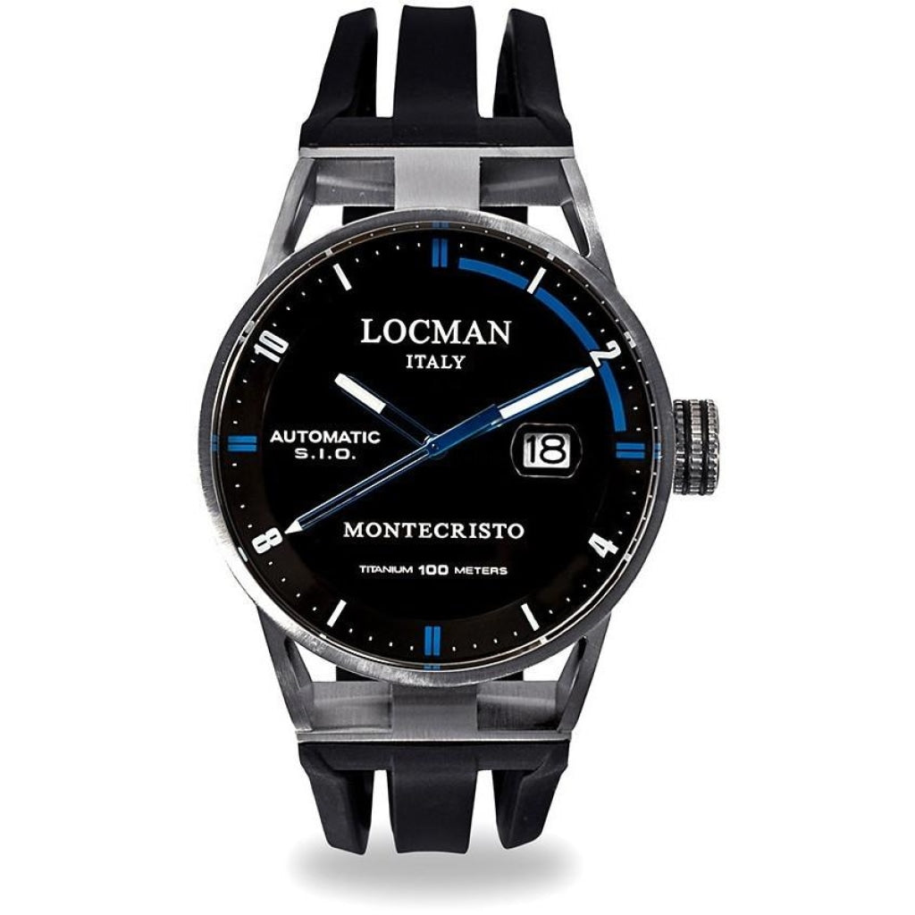 Locman Montecristo Mens 051100Bkfbl0Gok Stainless Steel. Titan Automatico Watch Watch