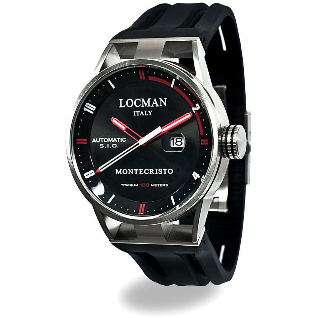 Locman Montecristo Mens 051100Bkfrd0Gok Stainless Steel. Titan Automatico Watch Watch