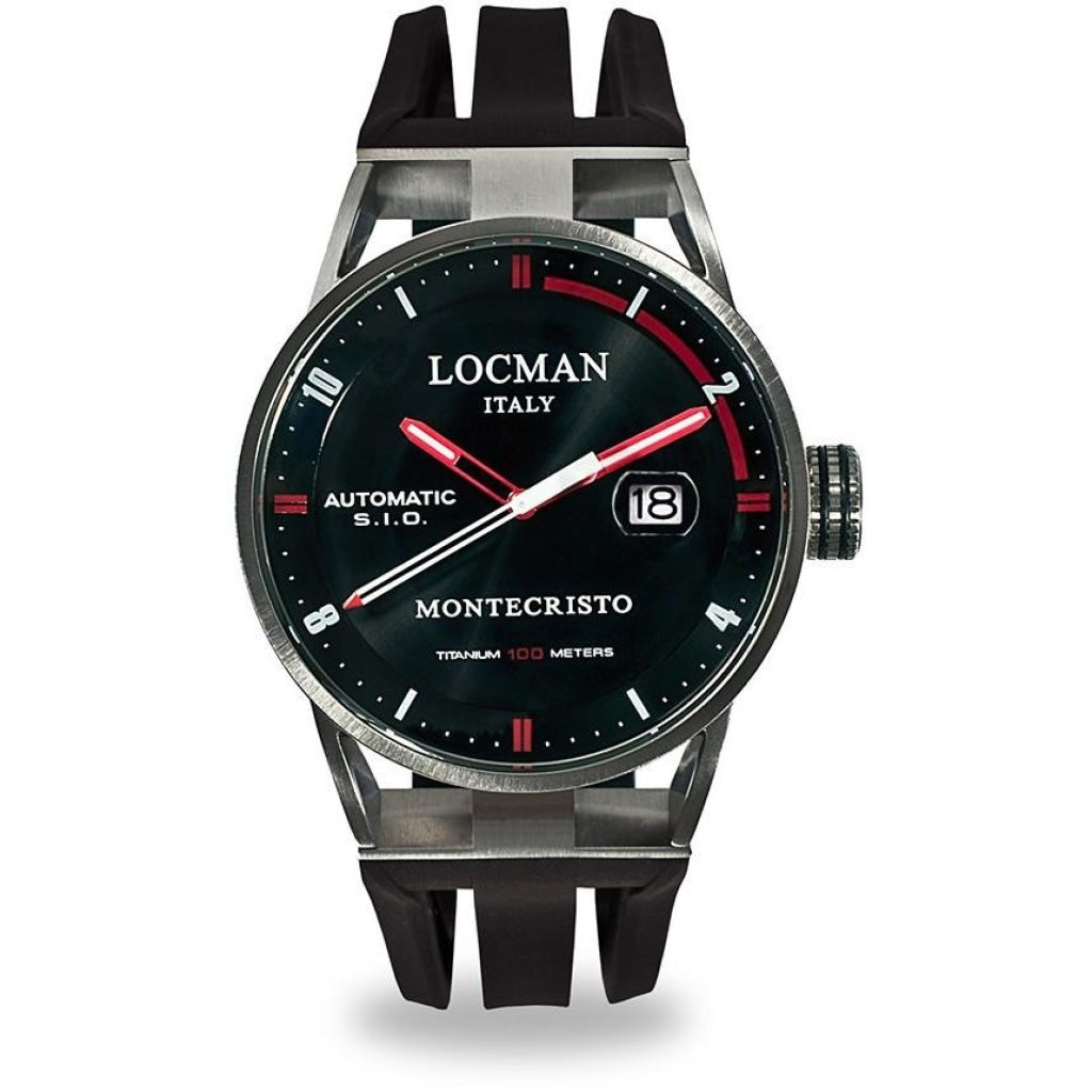 Locman Montecristo Mens 051100Bkfrd0Gok Stainless Steel. Titan Automatico Watch Watch