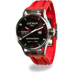 Locman Montecristo Mens 051100Bkfrd0Gor Stainless Steel. Titan Automatico Watch Watch