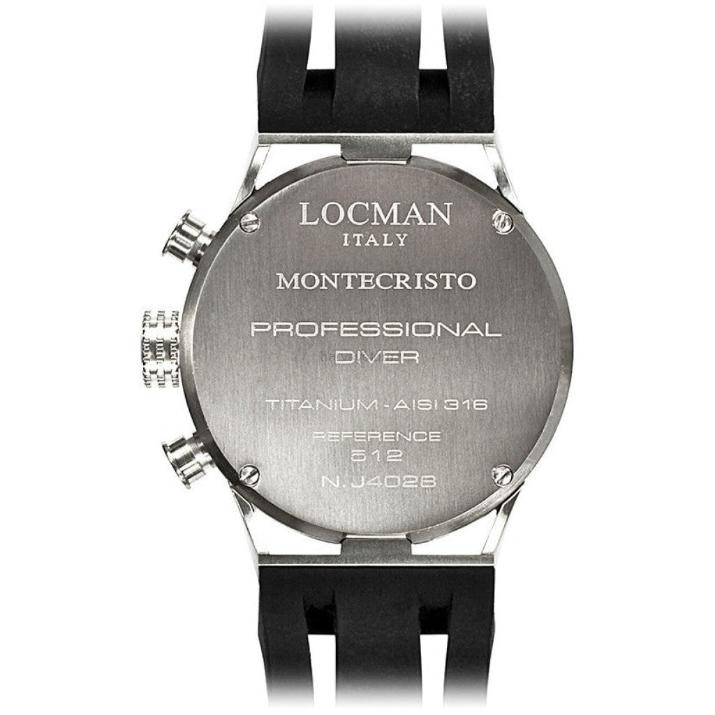 Locman Montecristo Mens 051200Kobknksik Stainless Steel. Titan Automatico Watch Watch