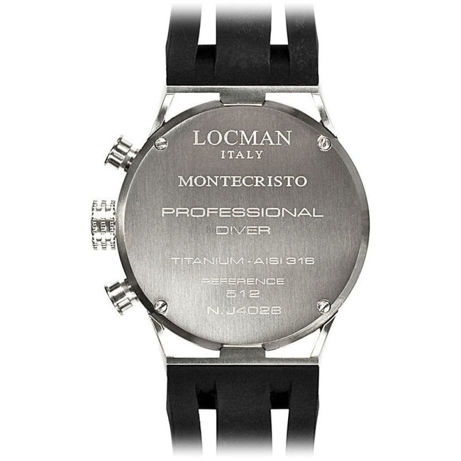 Locman Montecristo Mens 051200Kobknksik Stainless Steel. Titan Automatico Watch Watch