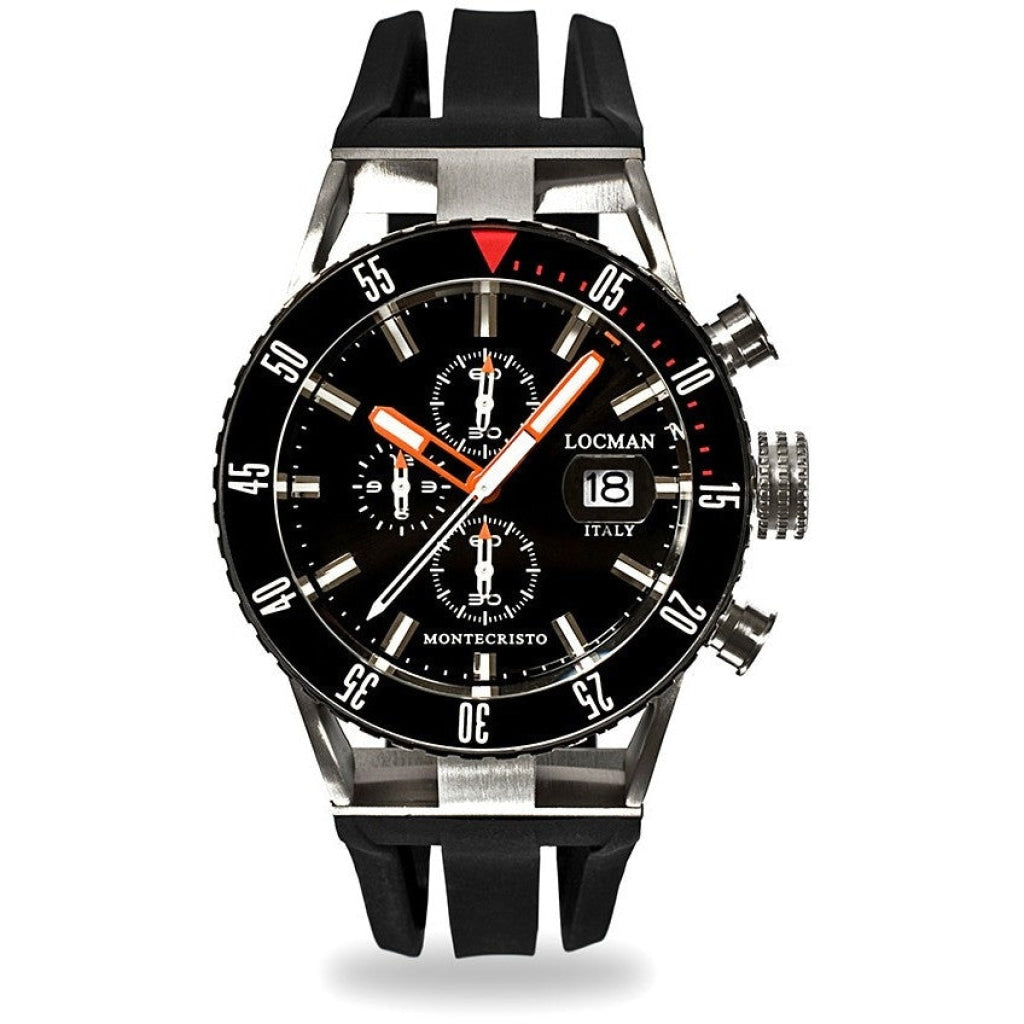 Locman Montecristo Mens 051200Kobknksik Stainless Steel. Titan Automatico Watch Watch