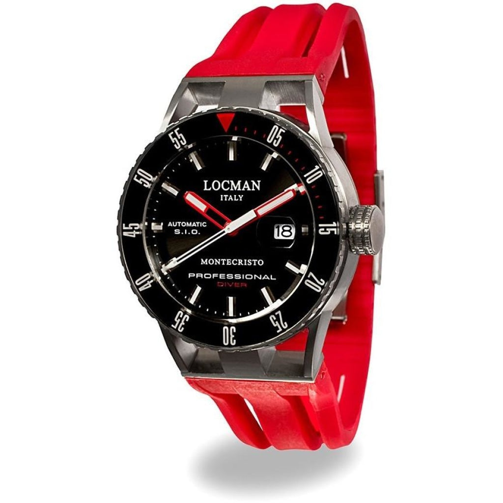 Locman Montecristo Mens 051300Krbknksir Stainless Steel. Titan Automatico Watch Watch