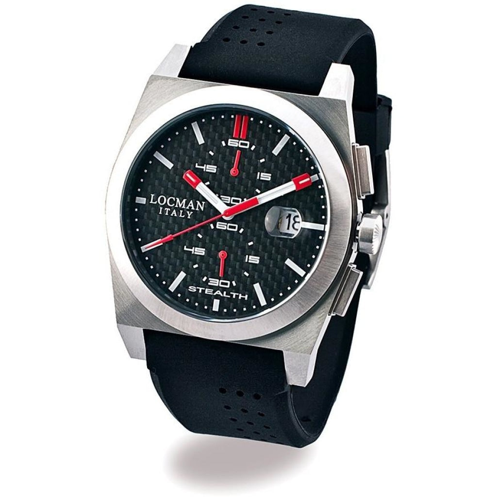 Locman Stealth Mens 020200Cbfrd1Gok Stainless Steel. Titan Automatico Watch Watch