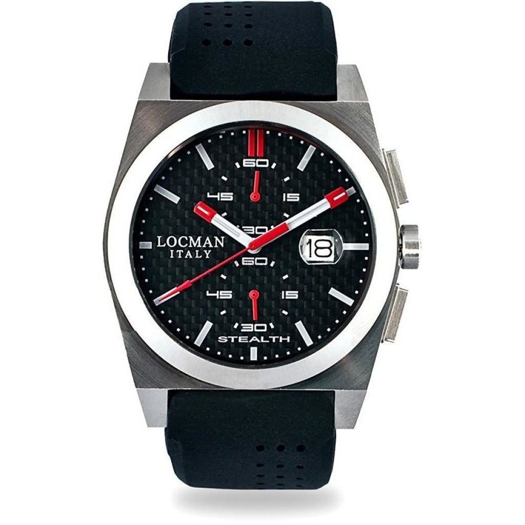 Locman Stealth Mens 020200Cbfrd1Gok Stainless Steel. Titan Automatico Watch Watch