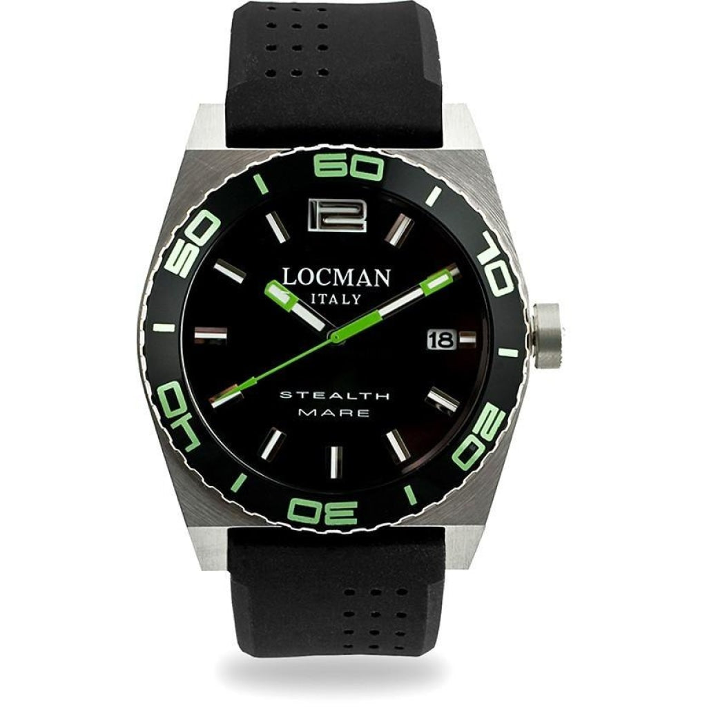 Locman Stealth Mens 021100Kg-Bkasik Stainless Steel. Titan Automatico Watch Watch