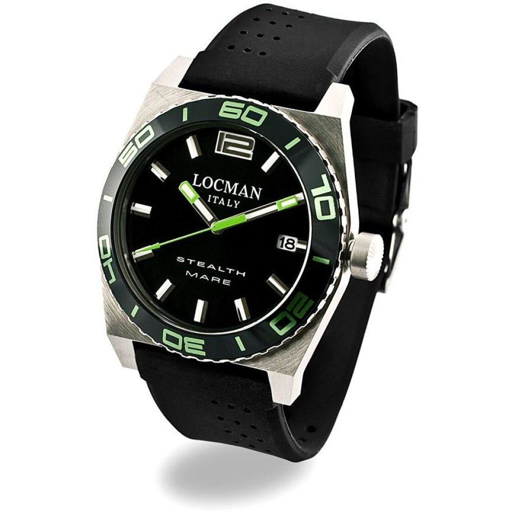 Locman Stealth Mens 021100Kg-Bkasik Stainless Steel. Titan Automatico Watch Watch