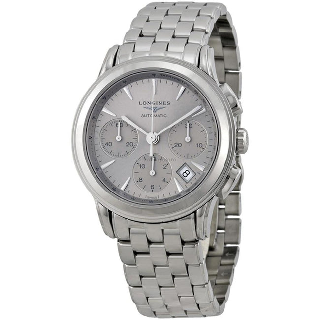 Longines Man`s L48034726 Flagship Silver Dial Chronograph Automatic Watch Watch