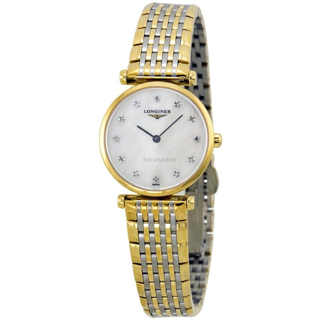 Longines Women`s L42092877 La Grande Classique Ultra Thin With Diamond Markers Watch Watch