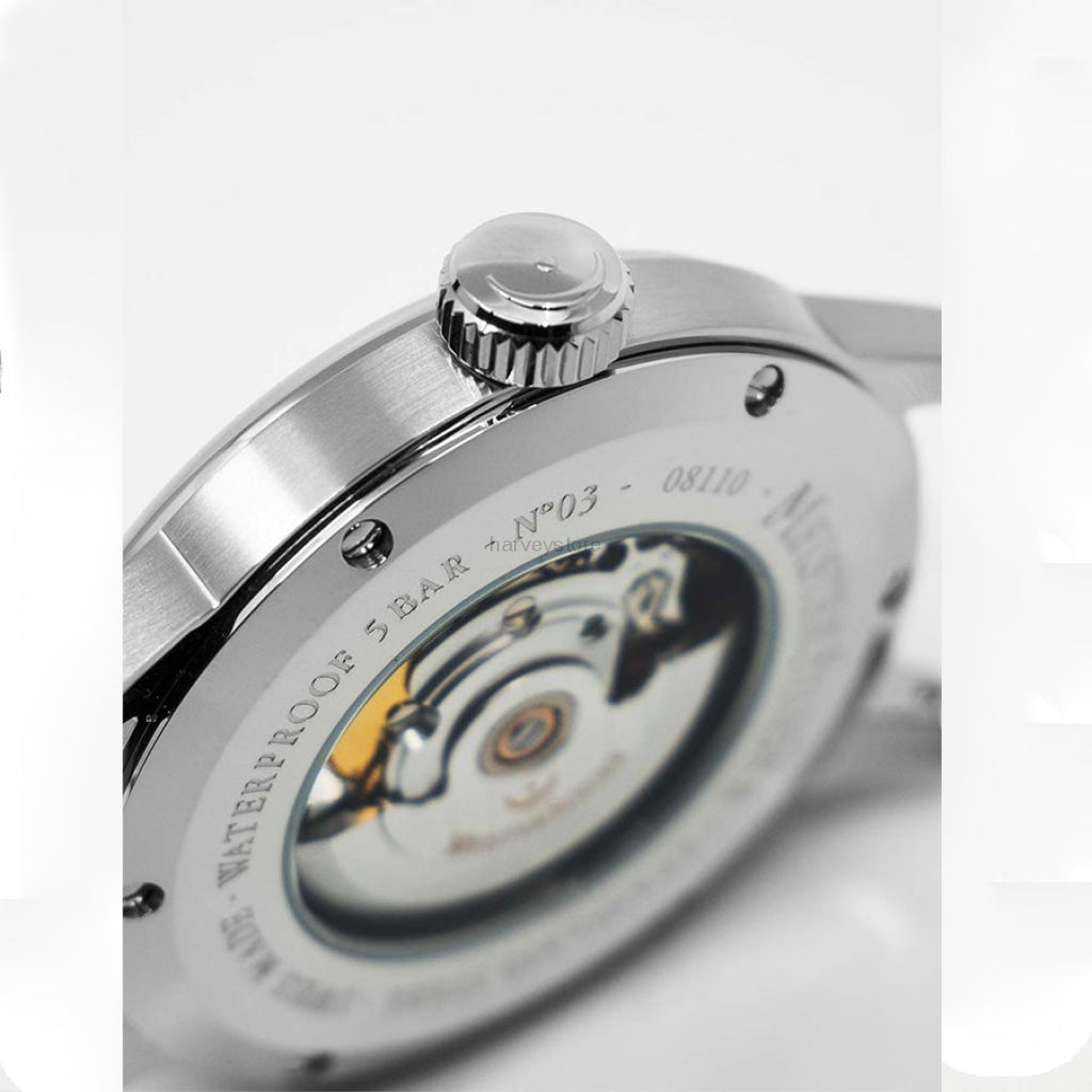 AM908-MeisterSinger Men's AM908 N.03 Blue Dial Watch