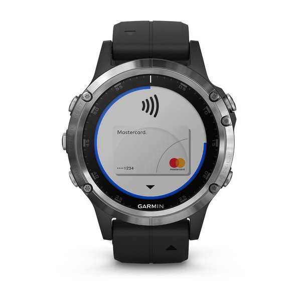 010-01988-11-Garmin Unisex  010-01988-11 Fenix 5s Plus Silver Watch