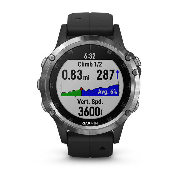 010-01988-11-Garmin Unisex  010-01988-11 Fenix 5s Plus Silver Watch
