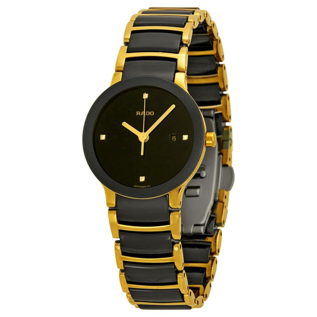 Rado Ladies R30930712 Centrix Jubile Ceramic-Steel Watch Watch