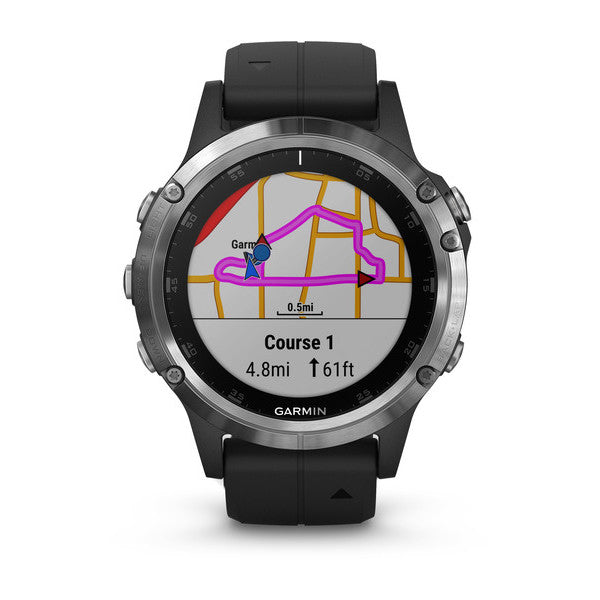 010-01988-11-Garmin Unisex  010-01988-11 Fenix 5s Plus Silver Watch
