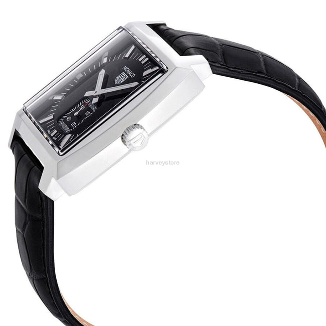 WAW131A.FC6177-Tag Heuer Men's WAW131A.FC6177 Monaco Black Dial Watch