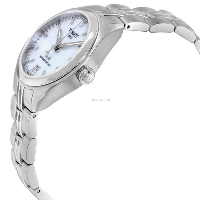 Tissot Ladies T1012071111600 PR 100 12 Diamonds Powermatic80 Watch