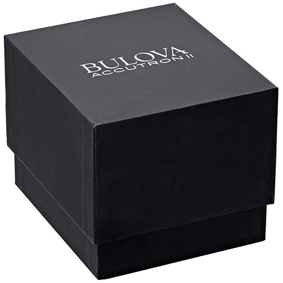 96P205-Bulova Ladies 96P205 Diamonds Black Dial Watch